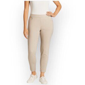 Gloria Vanderbilt Ladies' Crop Length Mid-Rise Pants, Beige, Sizes: 8, 14, 16